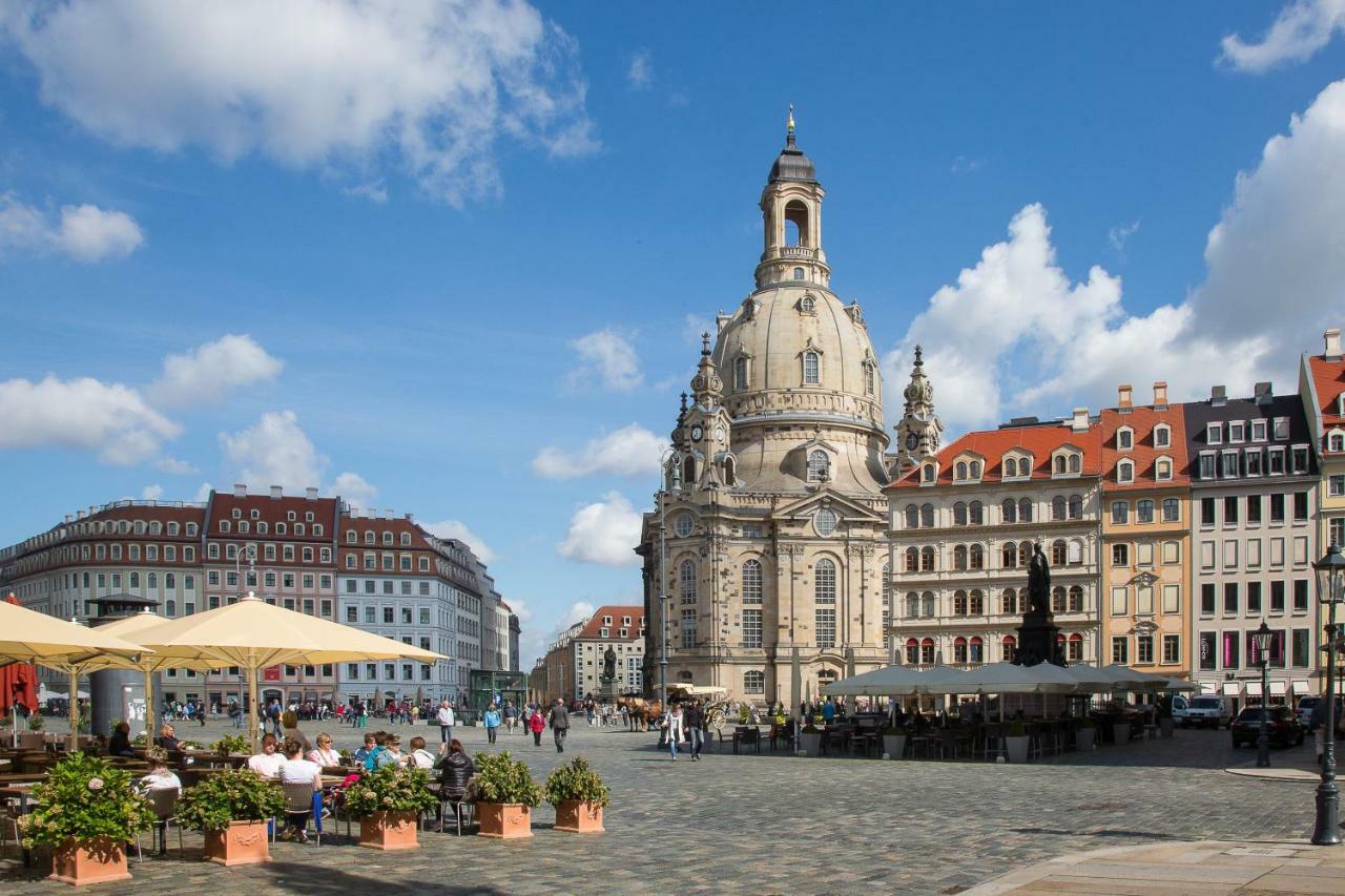 Grosses Apartment Im Zentrum Von Dresden, 2 Schlafzimmer, 2 Baeder, Balkon Bagian luar foto